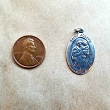 Load image into Gallery viewer, St. Joseph sterling silver pendant
