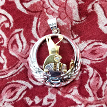 Load image into Gallery viewer, Horus sterling silver pendant
