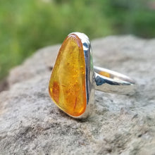 Load image into Gallery viewer, Amber ring (size 9.5)
