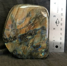 Load image into Gallery viewer, Labradorite polished free-shape (~3.5")
